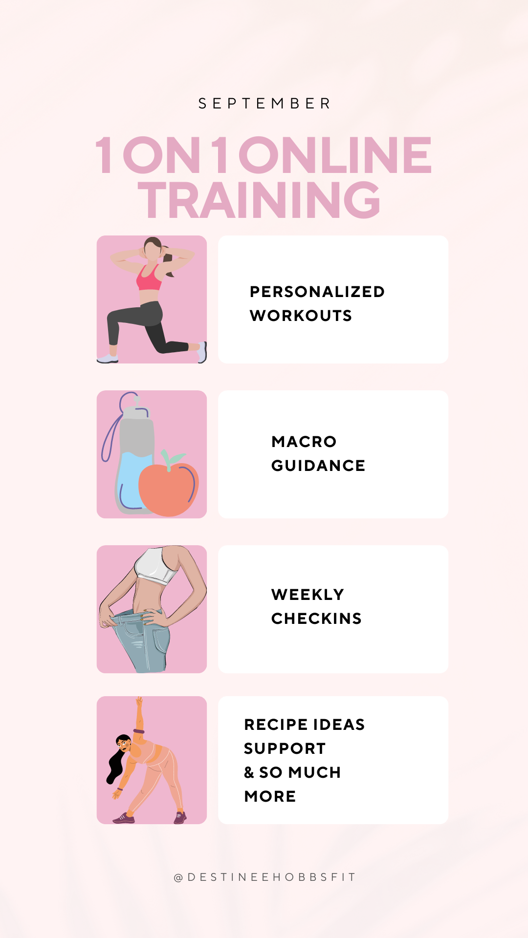 1 on 1 Client Training - month to month